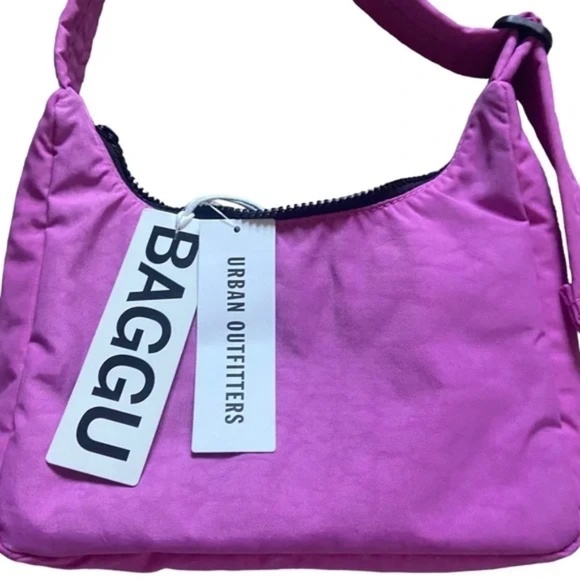 BAGGU Nylon Mini Shoulder Bag PINK - Picture 9 of 9